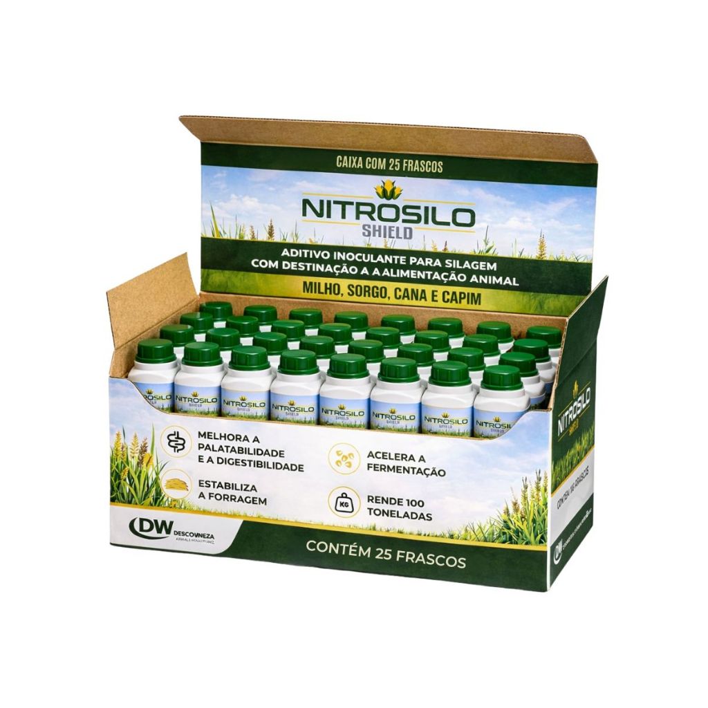 25 Unidades Nitro Silo Inoculante Biológico para Silagem Milho, Capim, Sorgo Brs-capiaçú Agro Oferta