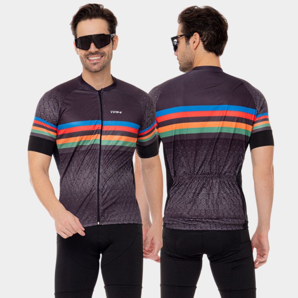 Camisa de Ciclismo Masculina Premium Zíper Total Slim Camiseta Ciclista Bike Pedal MTB · foto 2