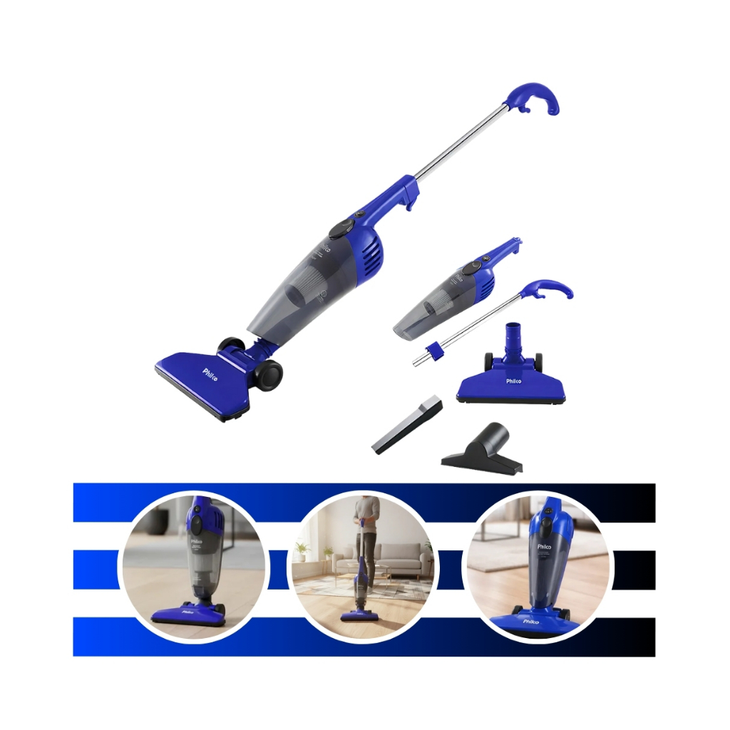Aspirador De Pó Ph1100az Rapid Turbo 1250w Philco em Oferta na Shopee