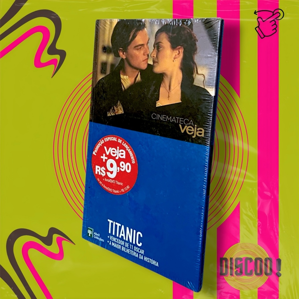 LIVRO + DVD TITANIC — com Kate Winslet e Leonardo DiCaprio | CINEMATECA VEJA — Abril Coleções