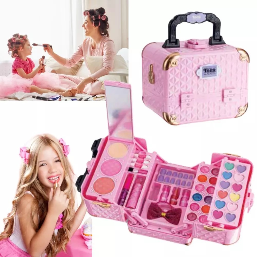 Maleta De Maquiagem Infantil - Kit Maquiagem Infantil Lindo em Oferta na Shopee