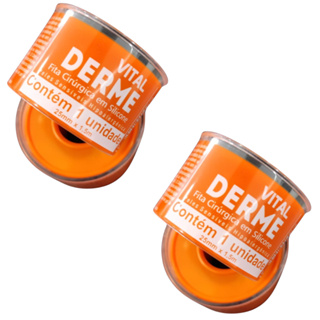 Kit 2 Fitas Cirúrgicas de Silicone Hipoalergênica Vital Derme 25mm x 1,5m Pele Sensível em Oferta na Shopee