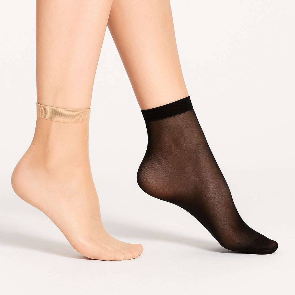 Kit 50 Pares Meia Feminina Soquete Meias Finas Promoção