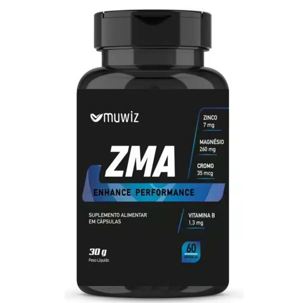 ZMA Enhance Performance Muwiz 500mg – 60 Cápsulas | Energia, Força e Recuperação Muscular