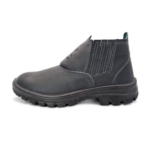 Botina de Segurança em Couro Solado Leve Bico de PVC Resistente COM CA Envio Imediato em Oferta na Shopee