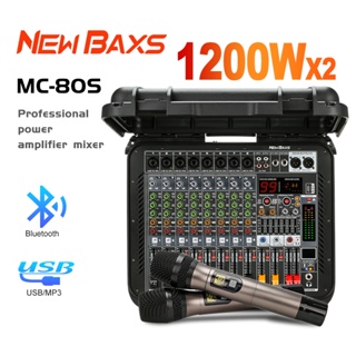 NEW BAXS MC80/MC80S Sistema Tudo-em-Um: Amplificador + Microfone + Mesa de Som - Equipamento para Palco em Oferta na Shopee