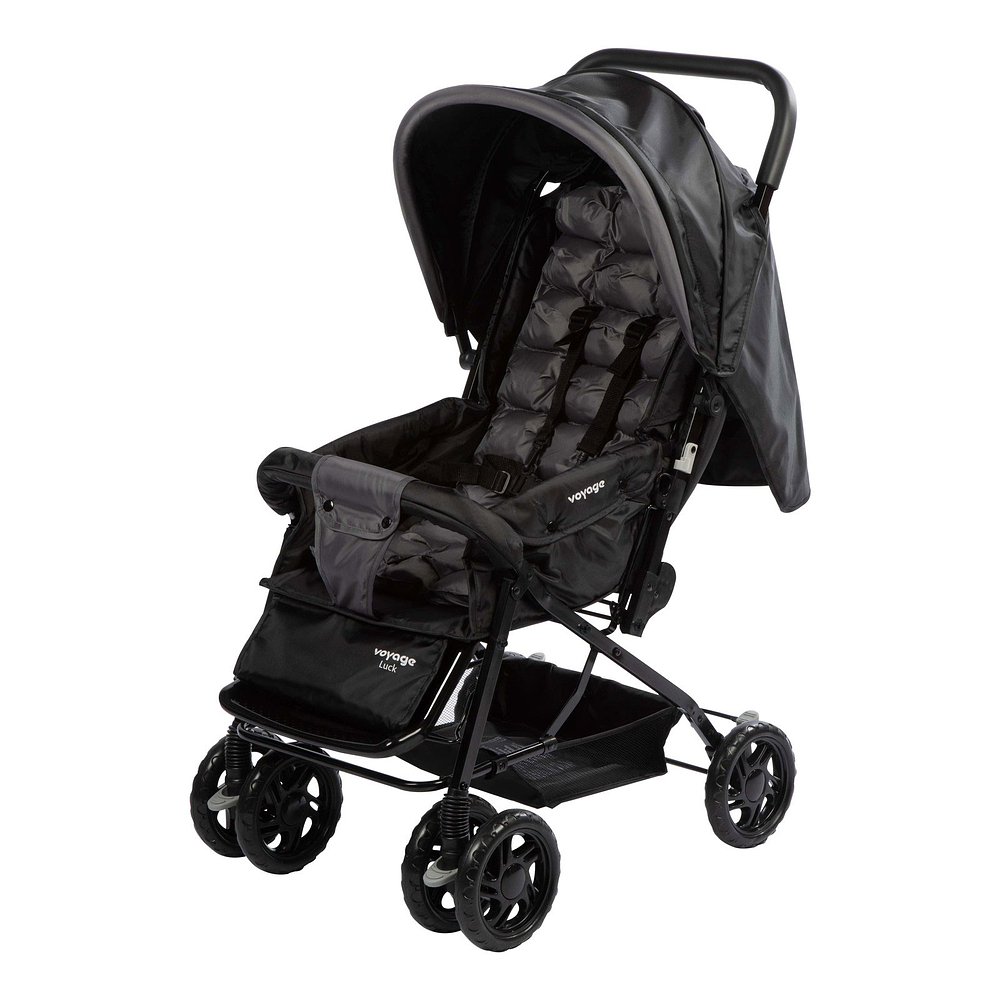 Carrinho de Bebê Reclinável 0-15kg Luck Preto - Voyage