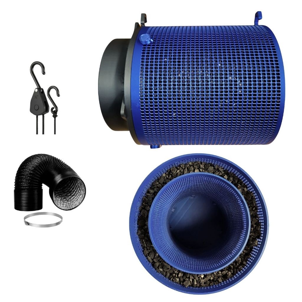 Filtro de Carvão Ativado Recarregavel para Exaustor Grow Indoor | Cultivo sem Odor | GARDENLEDS