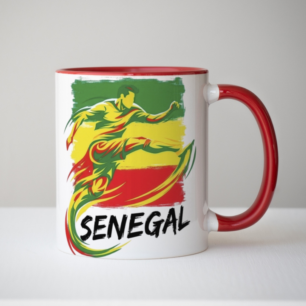 Caneca xicara Copa Futebol Football Senegal 26c