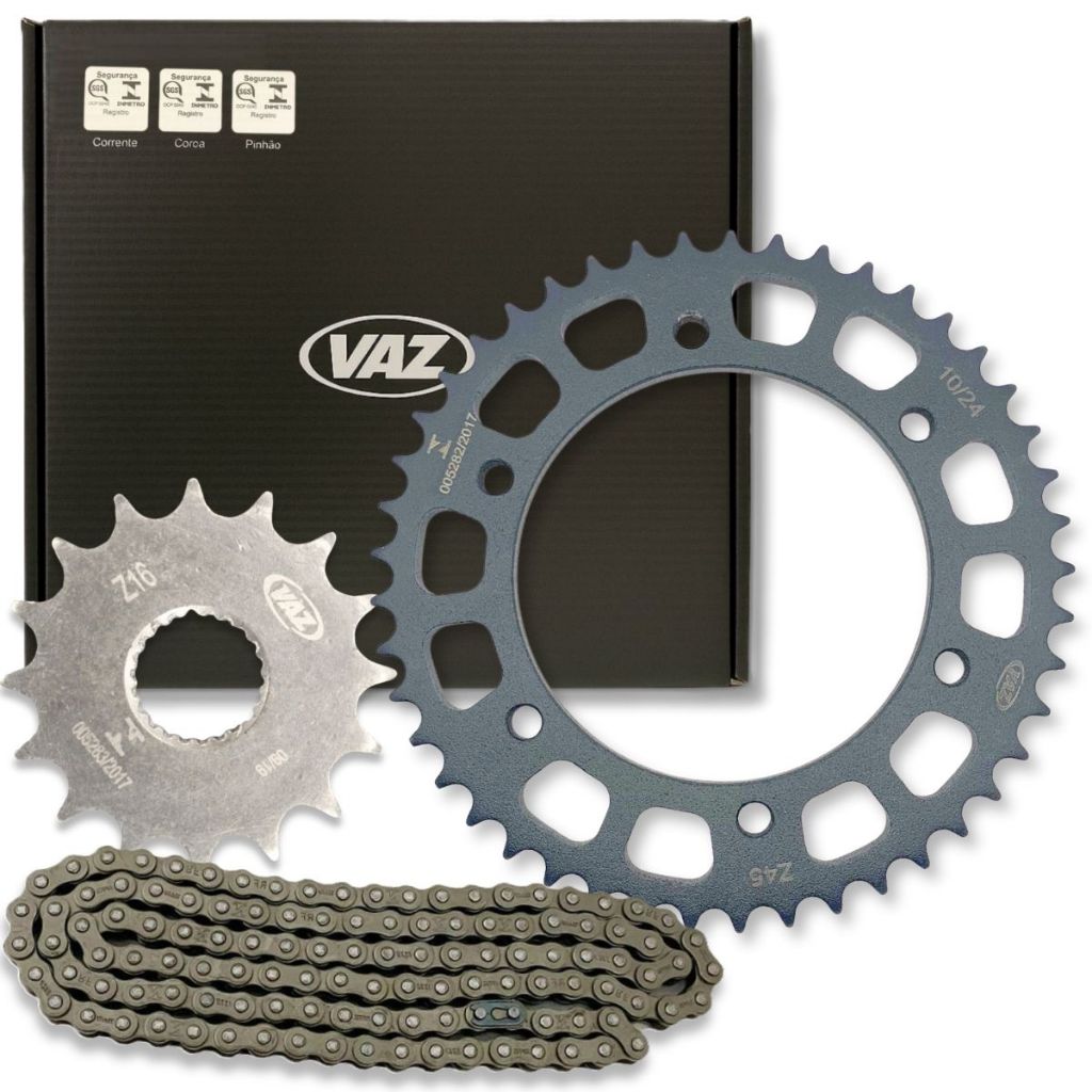 Kit Relação Fazer 250 2005-2017 Com Retentor (Velocidade Final) 45/16 Vaz