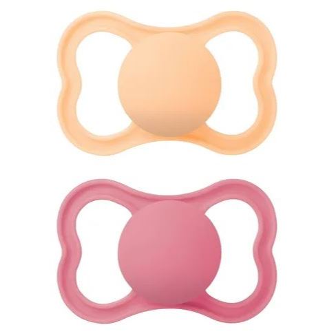 Kit Com 2 Chupetas Supreme Bico de Silicone 16m+ Rosa - MAM em Oferta na Shopee