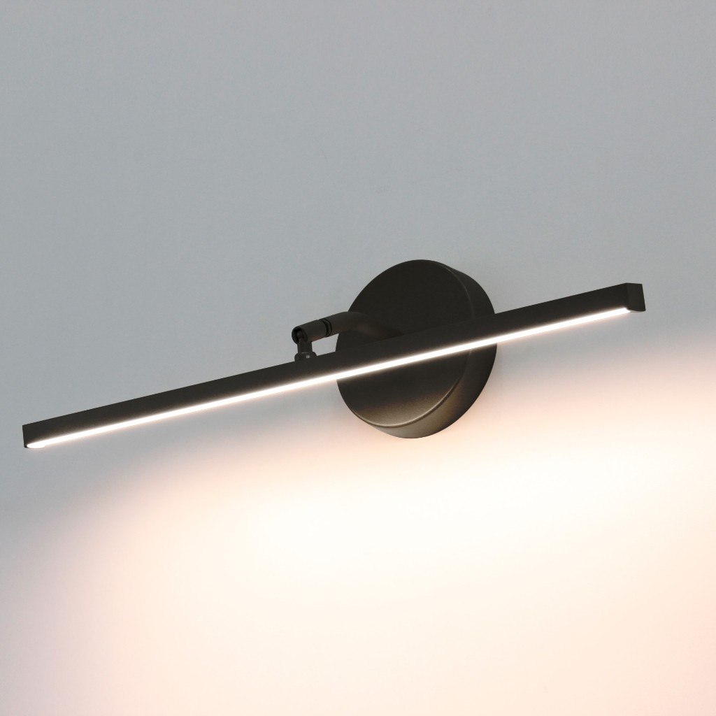 Arandela Espelho Fit Quadro AF013 Led 127v 50cm Preto 3000K