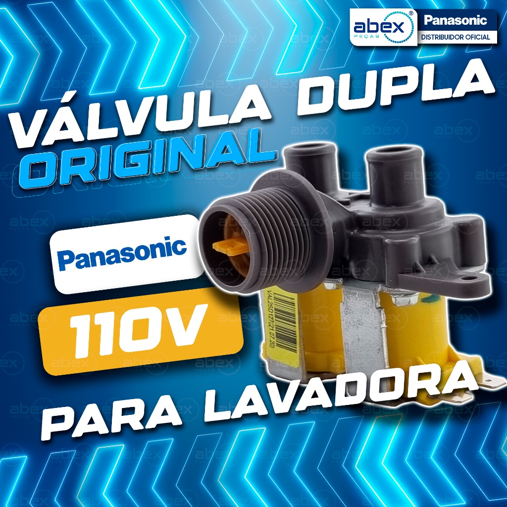 Válvula Dupla Solenóide Para Lavadora De Roupas Panasonic 12Kg 14Kg 16Kg W2921-28801 110v Original