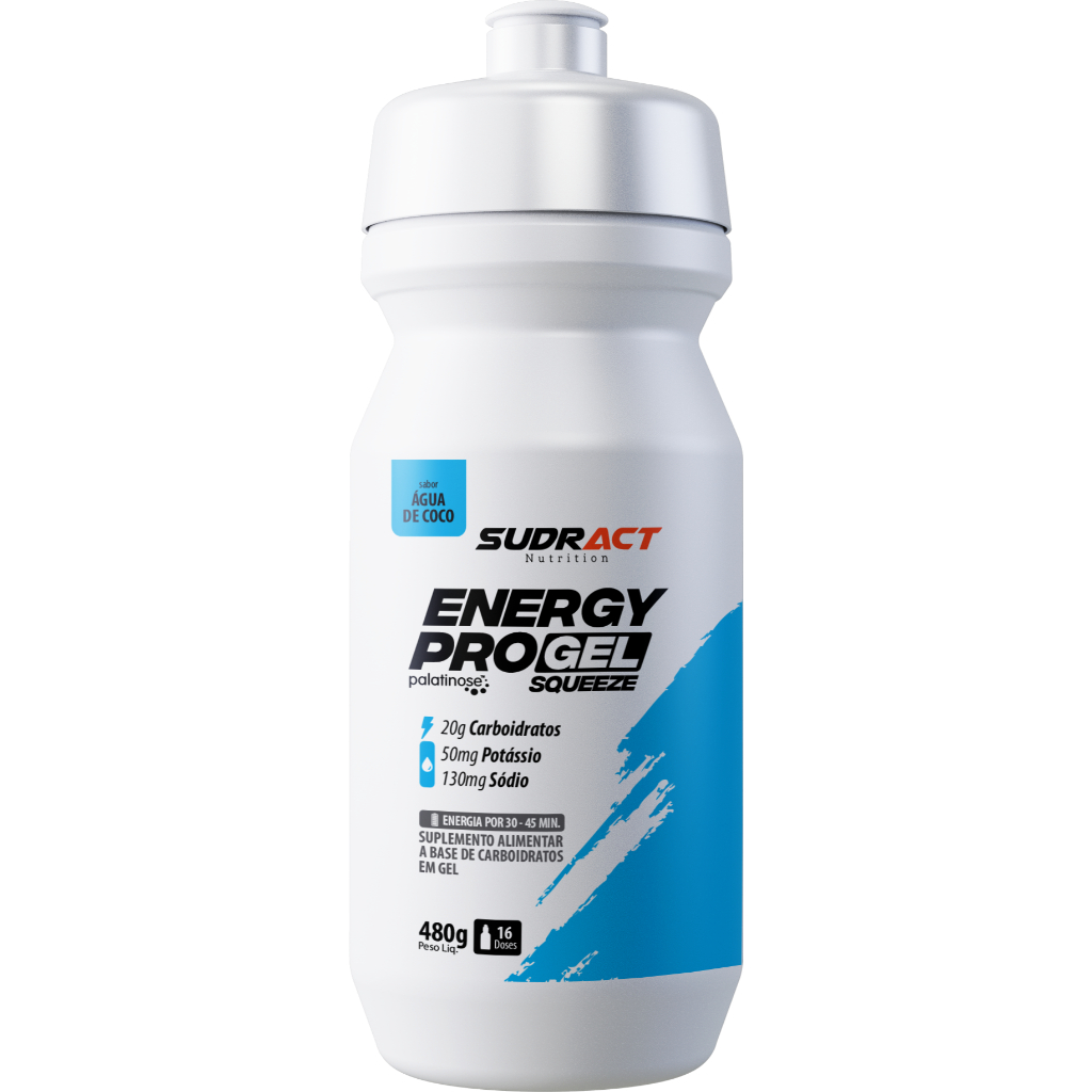 Sudract Energy Pro Gel Squeeze 480g - Gel Repositor Energético Sem Cafeína