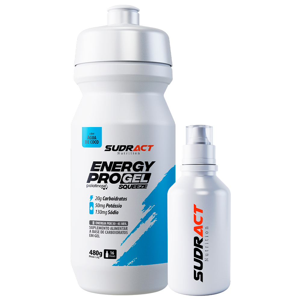 Sudract Kit Energy Pro Gel 480g Squeeze + Mini Squeeze Dosadora (Gel Repositor Energético)
