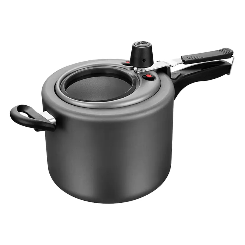 Panela de Pressão Grafite com Visor Alumínio Antiaderente 4,5L MTA