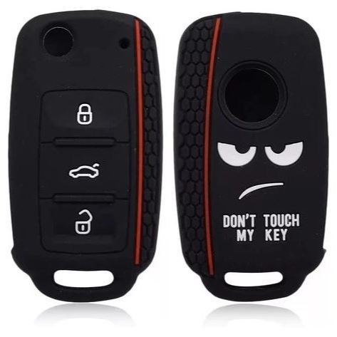 Capa Protetora Silicone Carro Chave Canivete Volkswagen Gol Fox SpaceFox Voyage Up Polo Golf