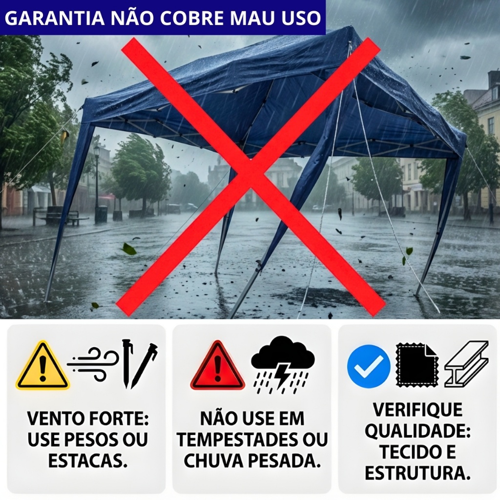 Tenda De Praia Sanfonada Eagle Force Gazebo 3x3 Articulado Pé Aluminio Garagem Carro Piscina