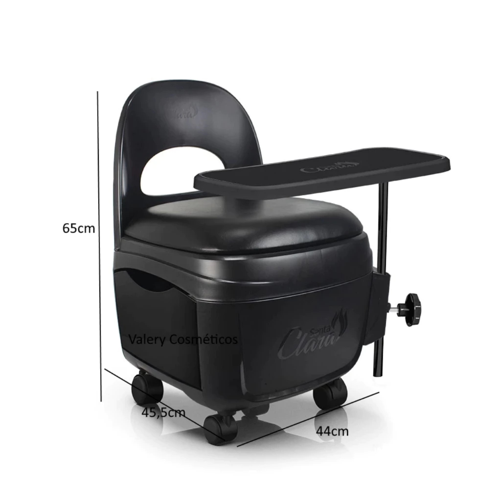 Cadeira Cirandinha Para Manicure Diva Preta - Santa Clara em Oferta na Shopee