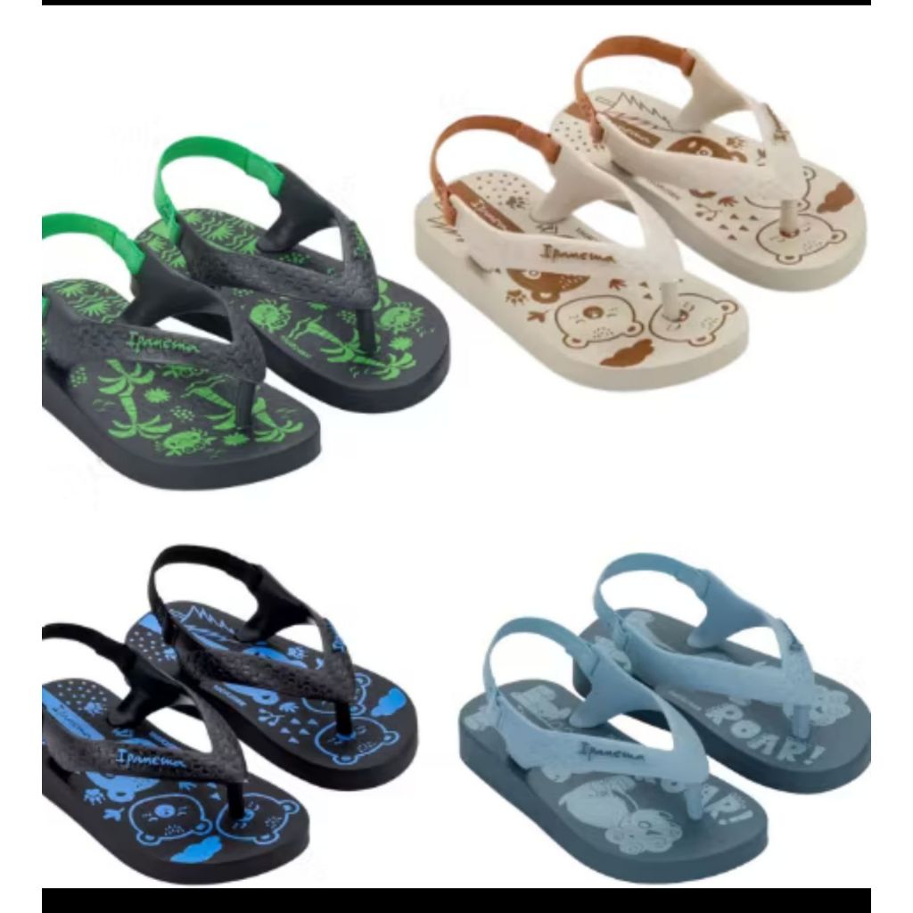 Chinelo infantil com elastico Baby Ipanema Menino Classic - 27011