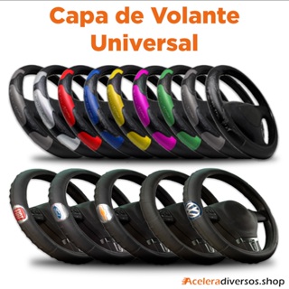 CAPA DE VOLANTE PARA CARRO UNIVERSAL COLORIDO AUTOMOTIVO PARA TODOS MODELOS em Oferta na Shopee
