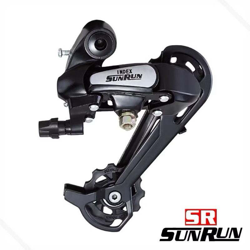 Cambio Traseiro 7/8v Index Cage Grande Com Fixação Direta Gancheira SunRun Bike Bicicleta MTB Freeride
