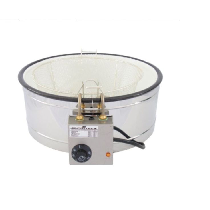 Fritadeira Elétrica Redonda Tacho Esmaltada 3,5 Litros 110V - SUPRITECS