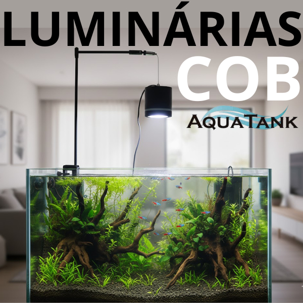 LUMINÁRIA PARA AQUARIO PLANTADO E AQUARIO MARINHO COB-8 E COB-16 AQUATANK
