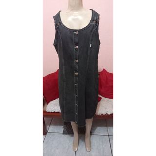 🌺Vestido rodado Jeans Feminino com zíper na parte traseira  De Manga Curta alçinha / MONARCA /44-boneca princesa regata