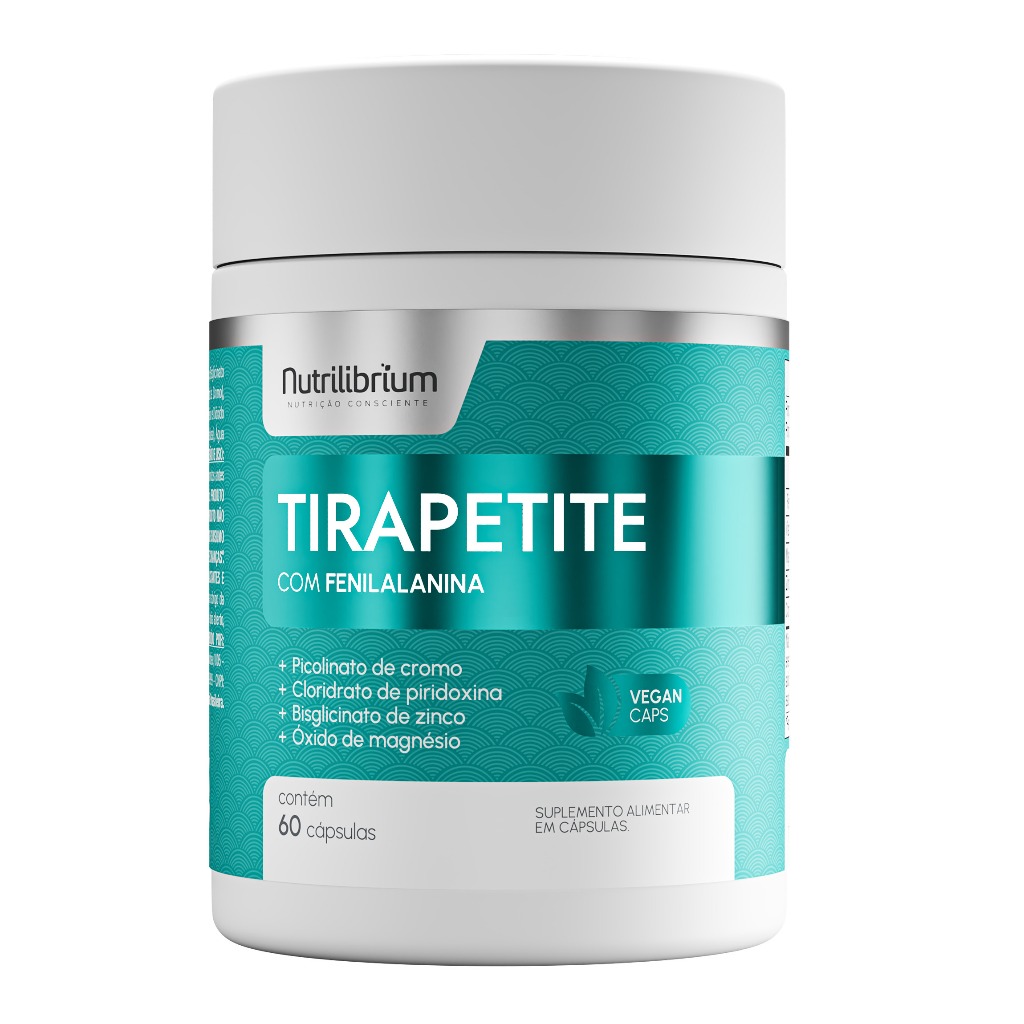 Tirapetite Espirulina Fenilalanina Zinco 60 Caps Nutrilibrium em Oferta na Shopee