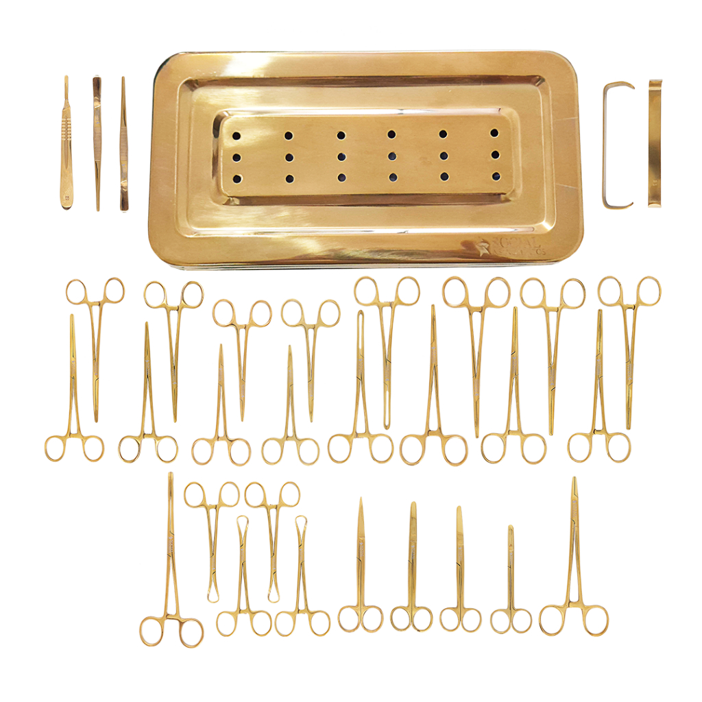Kit De Cirurgia | 19 Peças | 32 Peças | Veterinário | Castração | Cirurgia Geral | Aço Inox | Social Instrumentos