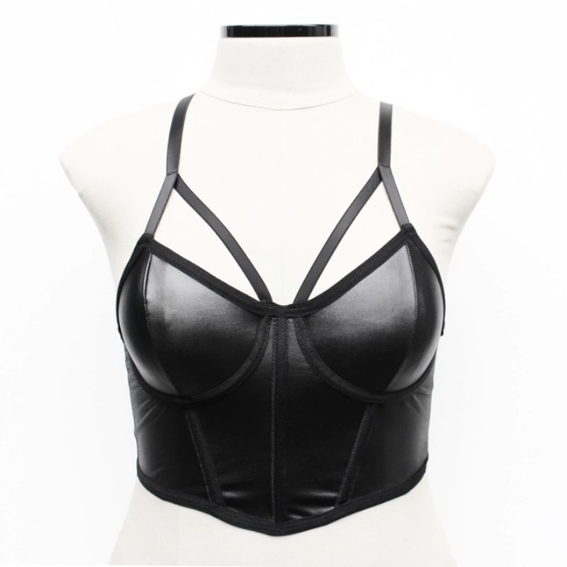 Sutiã Corpete Cropped Strappy