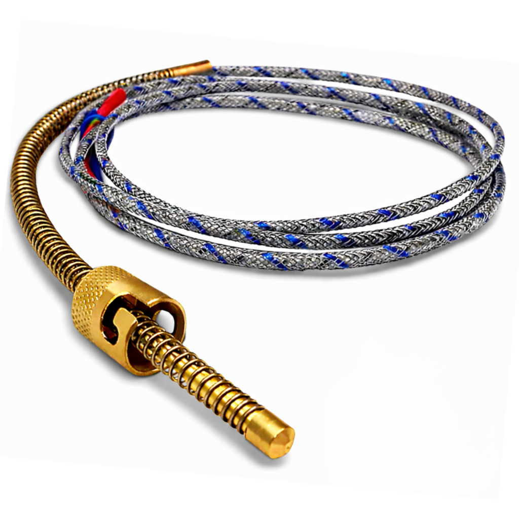 Termopar Tipo J Ponta De 8mm Cabo 1,2 Metros Para Forno em Oferta na Shopee