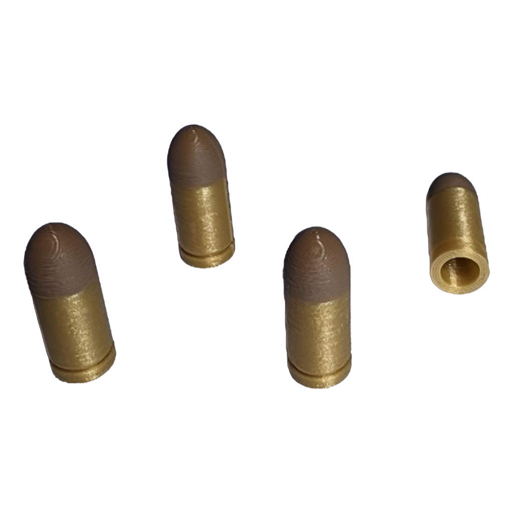 Kit 04 Capa Válvula Pneu Carro Moto Modelo Bala De Revolver