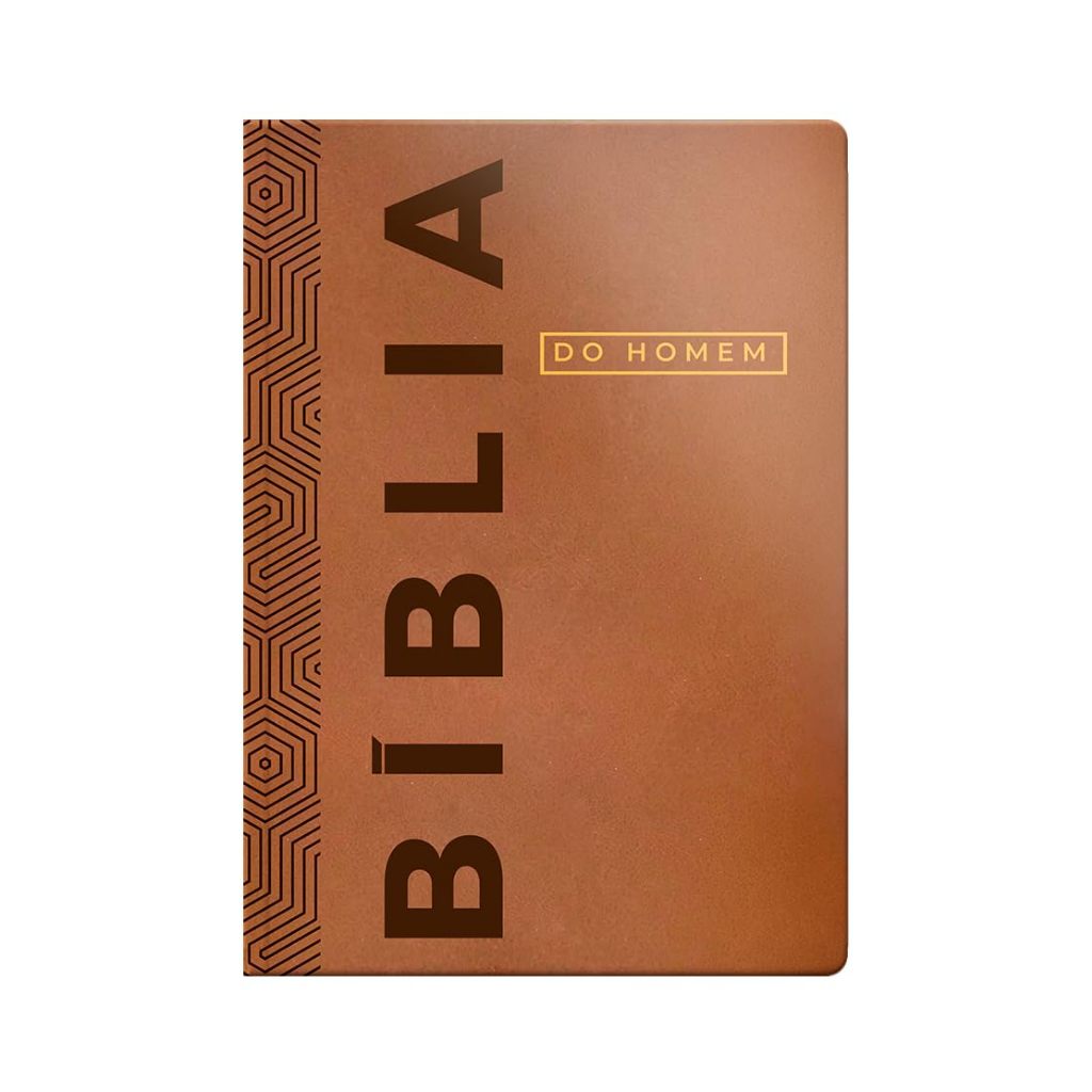 Bíblia Devocional Do Homem - NVI - Letra Grande - Capa Luxo Marrom