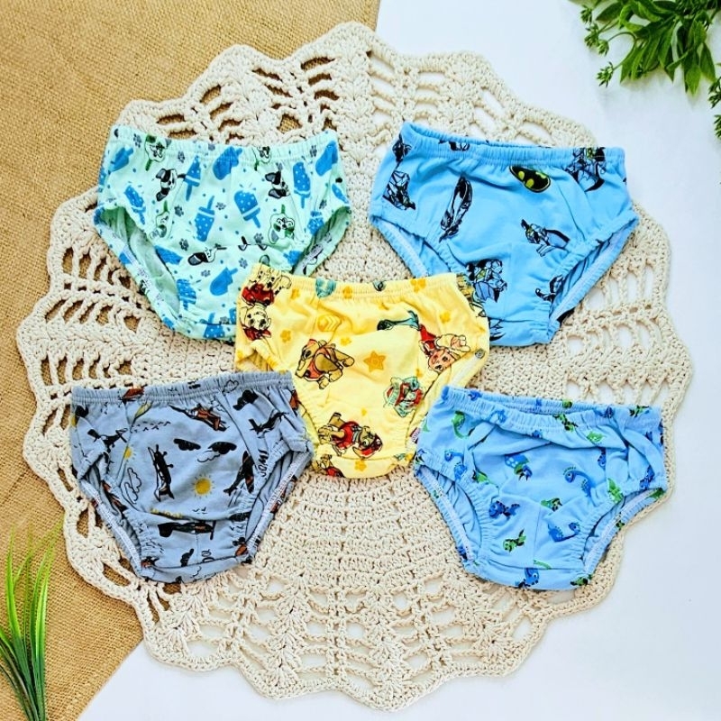 Kit Cueca Infantil Bebê Menino Algodão Fio 30 | P M G | 5 ou 10 Unidades | Conforto Diário