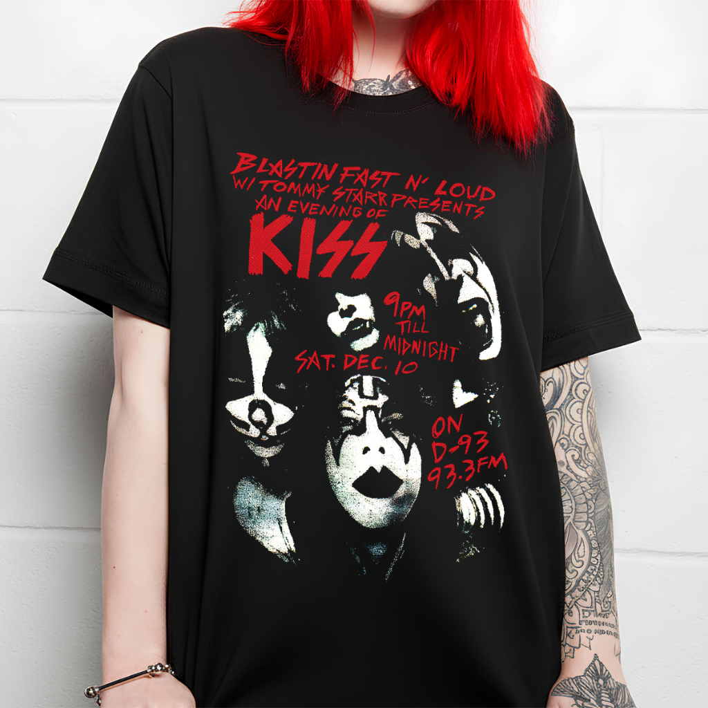 Camiseta Unissex Banda Kiss Rock Metal Camisa Masculina Blusa Feminina Algodão
