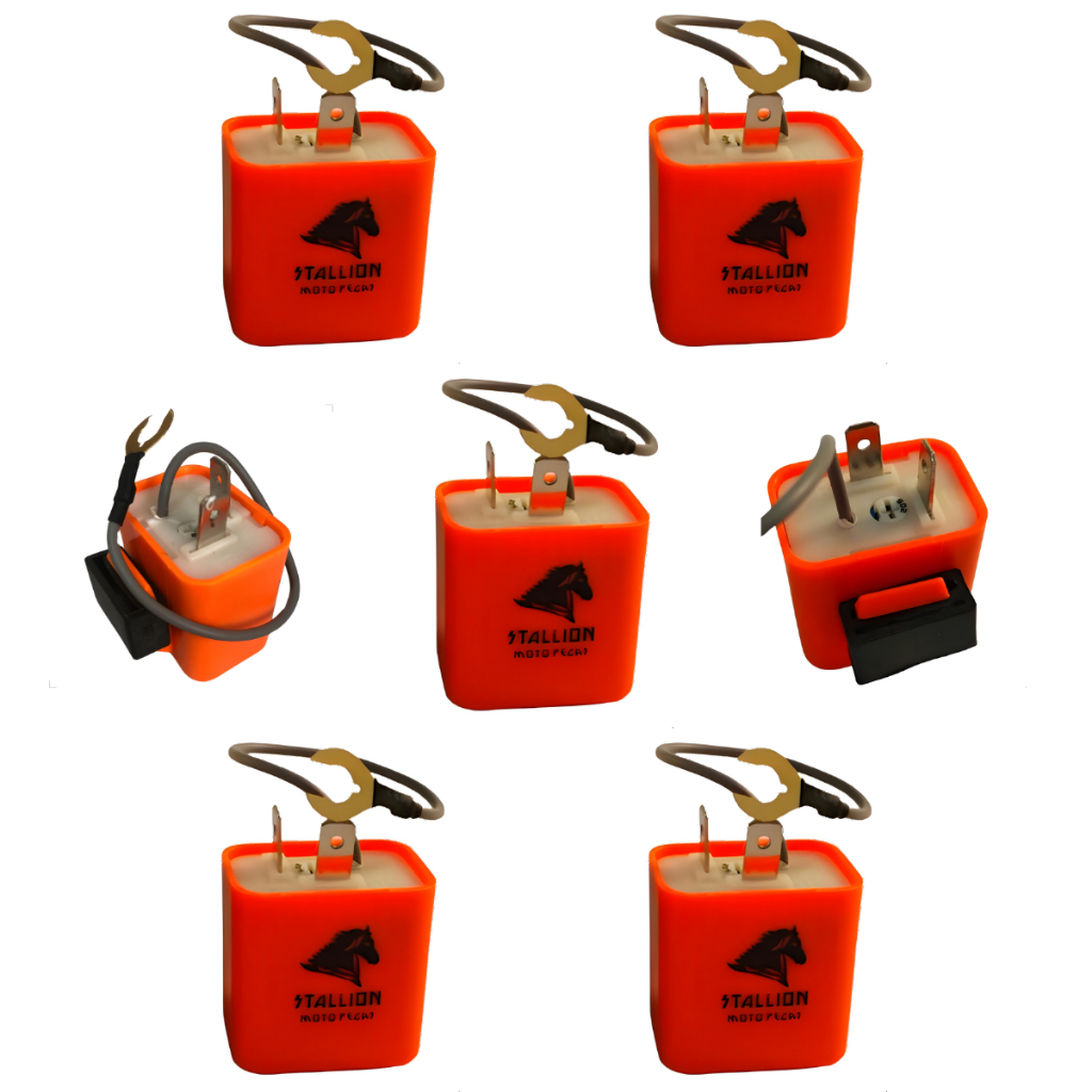 Kit 5 Relé Pisca LED Stallion 12V Universal Moto 2 Pinos Regulável  —  Sinalização Pisca Seta  Honda