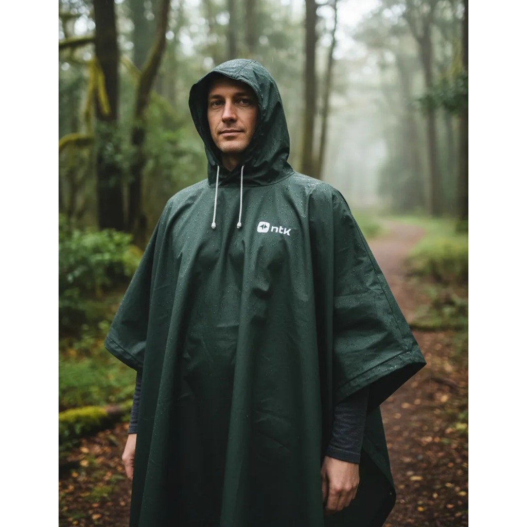 CAPA DE CHUVA PONCHO COMPACTO LEGENDARIOS CAMPING AVENTURA AO AR LIVRE VERDE SUPER LEVE