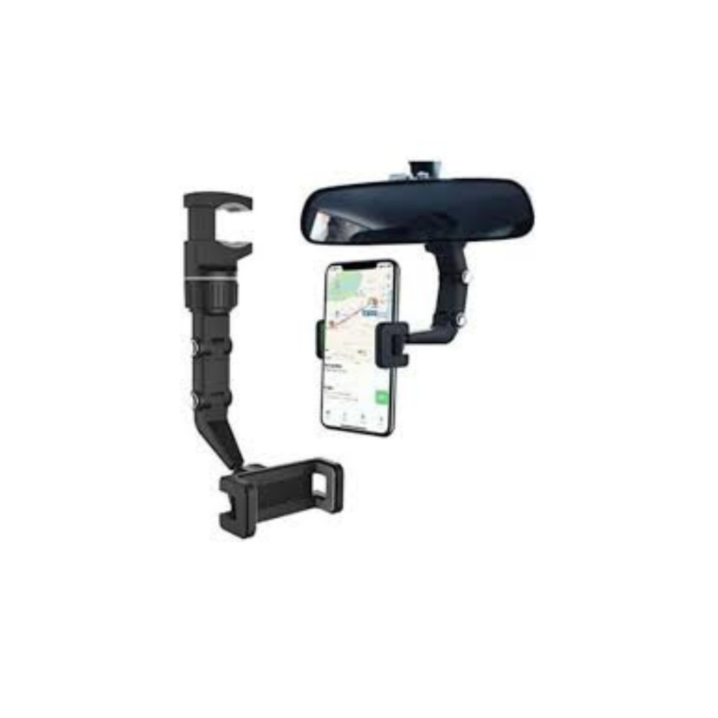 uporte Espelho Retrovisor Central Para Celular Extensível Giro 360º