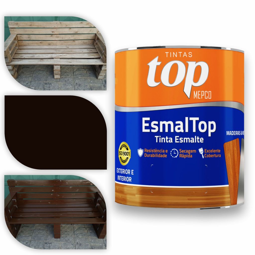 Esmalte Sintético MEPCO 3,6L – Marrom | Cobertura Superior, Brilho Duradouro e Proteção