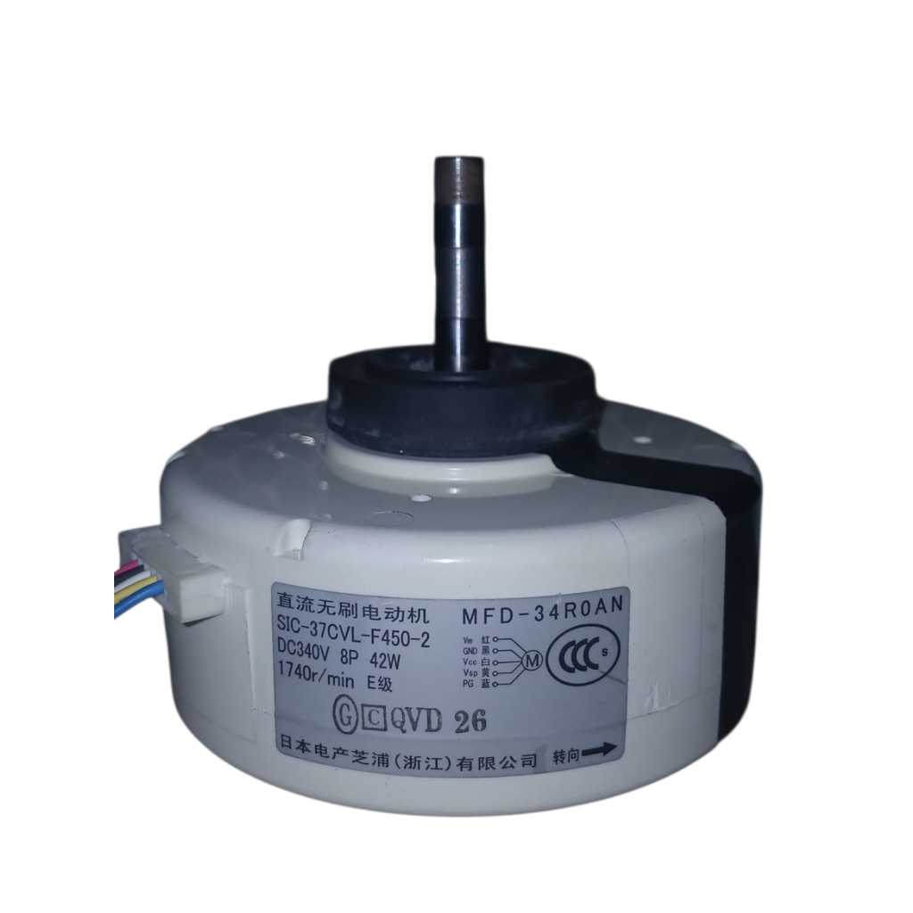 Motor Ventilador da Evaporadora Fujitsu Inverter MFD-34ROAN SIC-37CVL-F450-2