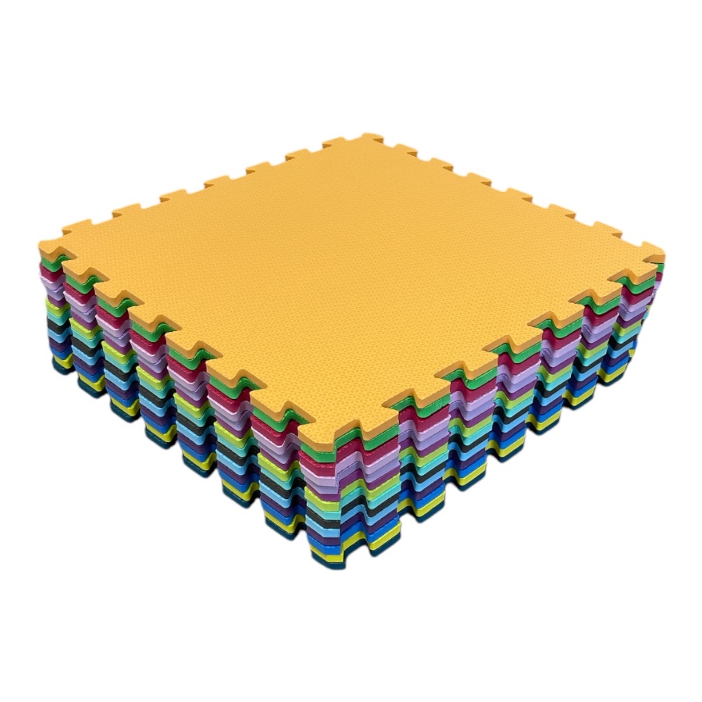 Kit 10 Tapete Tatame Eva Linha premium + Bordas de Acabamento Loja da Maria 50x50x1cm 10mm em Oferta na Shopee