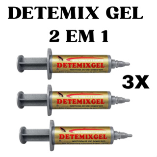 Kit com 3 Detemix Gel 2 em 1: Contra Baratas e Formigas em Oferta na Shopee