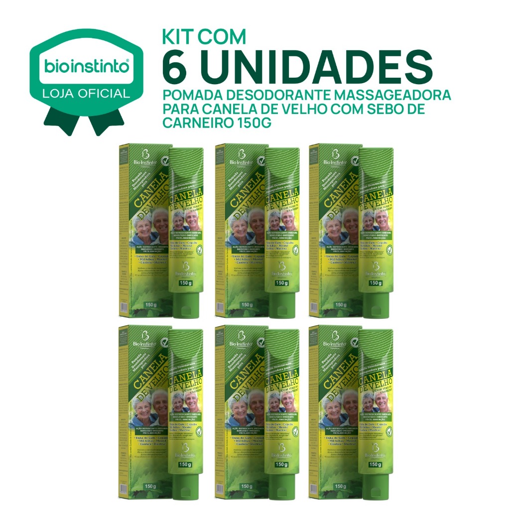 06 UN CANELA DE VELHO 150g Pomada Relaxante Muscular Dores Cansaço Atleta Academia Exercício Fisico em Oferta na Shopee