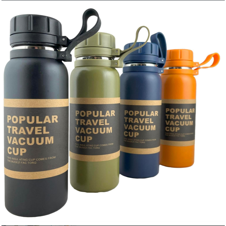 Garrafa Térmica 800ml em Aço Inoxidavel Modelo Travel à Vácuo Esportes Ao Ar Livre Montanhismo Aptidão Capacidade