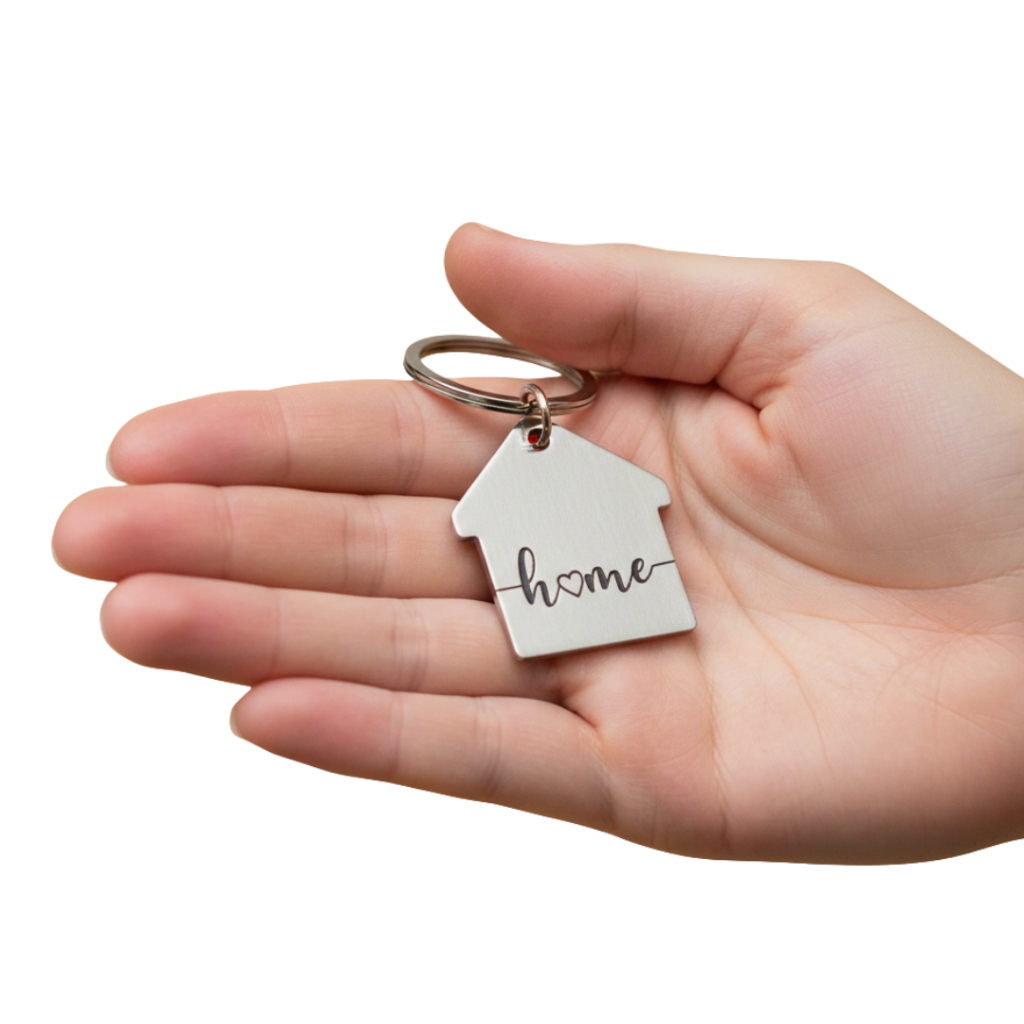 1 Chaveiro Casa Casinha Personalizado Home Lar Doce Lar Família Gravação a Laser Presente Criativo em Oferta na Shopee