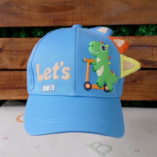 Boné Infantil Menino Dinossauro 3D Ajustável Luxo Confortável em Oferta na Shopee