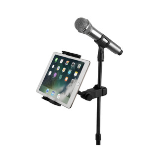 Suporte Tablet iPad Para Pedestal Microfone Palco Ajustável