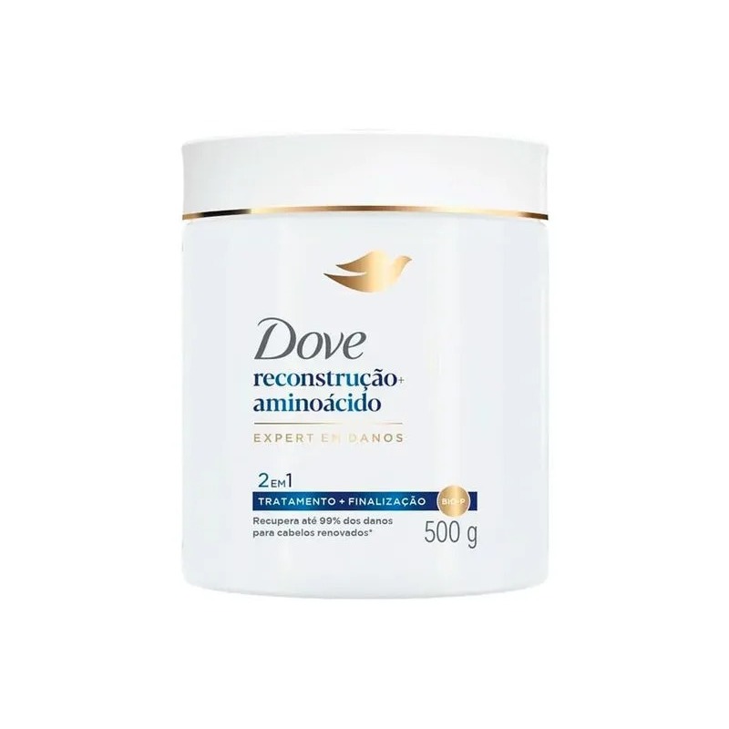 Máscara de Tratamento Dove Reconstrução + Aminoácido 500g em Oferta na Shopee